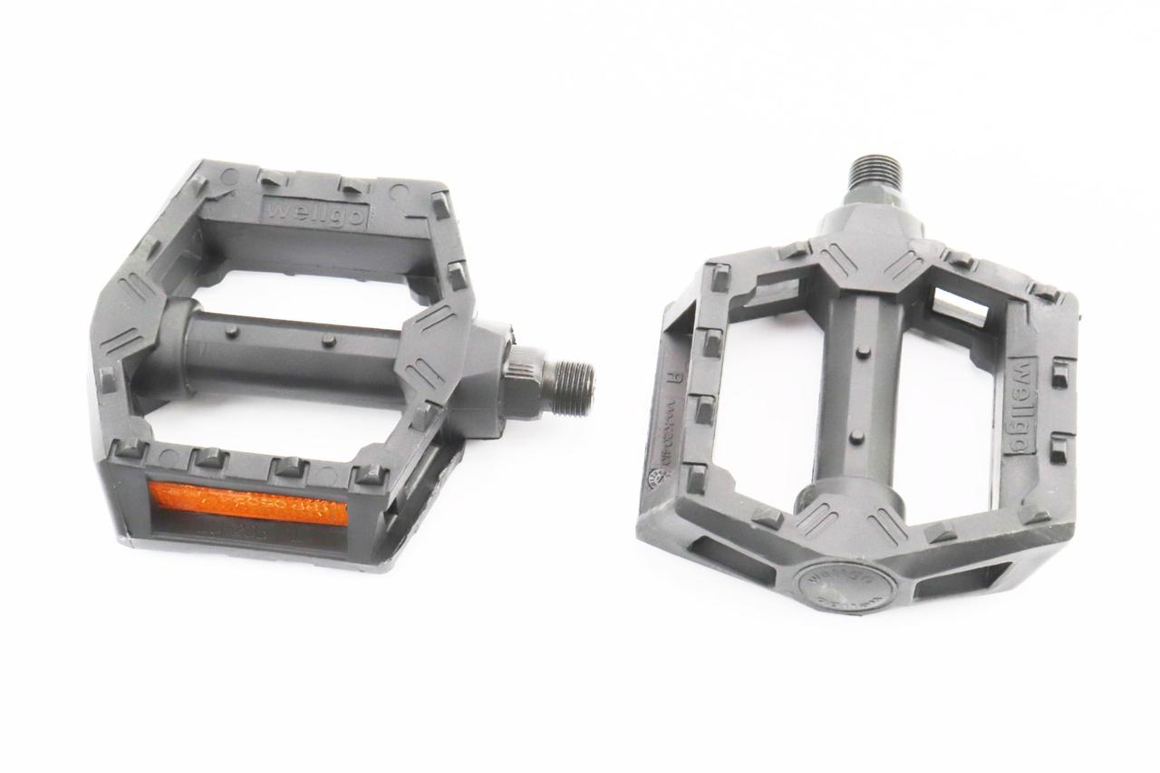 Педалі BMX 9/16" (111x99x23мм) пластикові, чорні 205DU, ВЕЛОЗАПЧАСТИНИ, SV-411145, фото 1