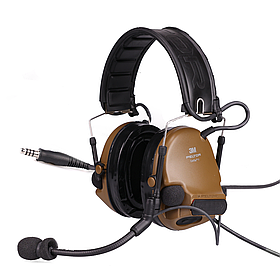 Навушники активні 3M PELTOR ComTac V Single Comm Headband 88079-CY Coyote (без PTT кнопки)