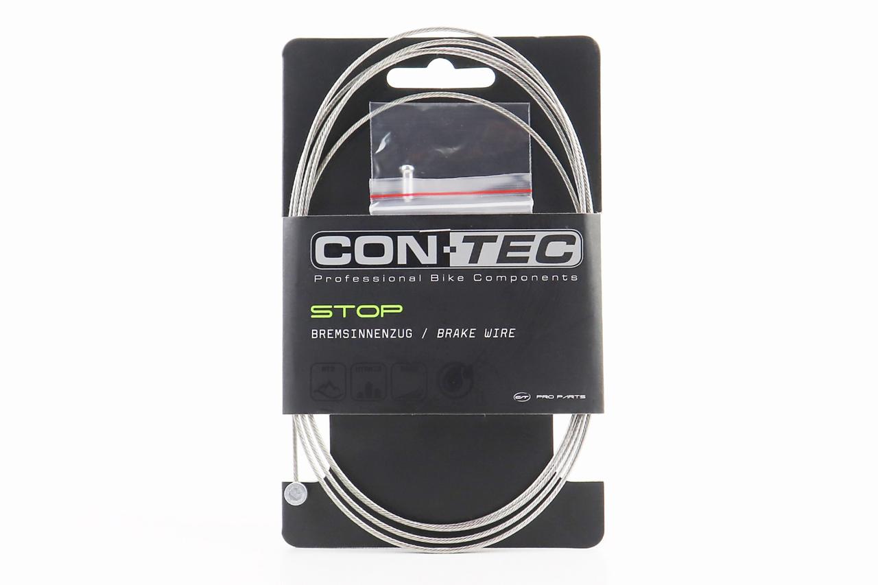 Трос гальмівний 1800мм з кінцевиком, нержавіюча сталь, шліфований Slick Stainless CP-B4, ВЕЛОЗАПЧАСТИНИ, SV-411316, фото 1