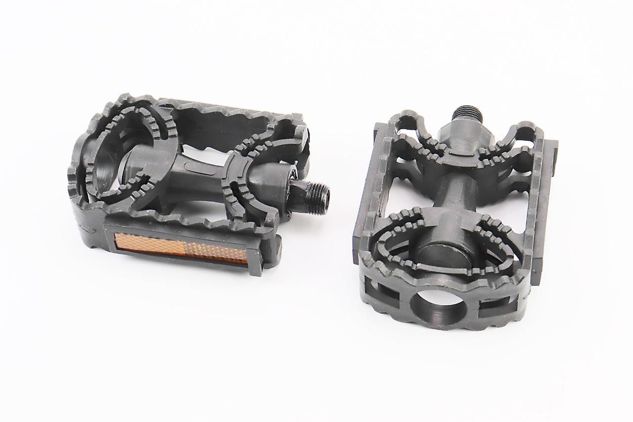 Педалі MTB 9/16" (113x78.5x23мм) пластикові, чорні PD-17, ВЕЛОЗАПЧАСТИНИ, SV-412101, фото 1
