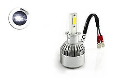 Комплект LED ламп C6 H3 6000K 12 V радіатор з вентилятором (chip COB)