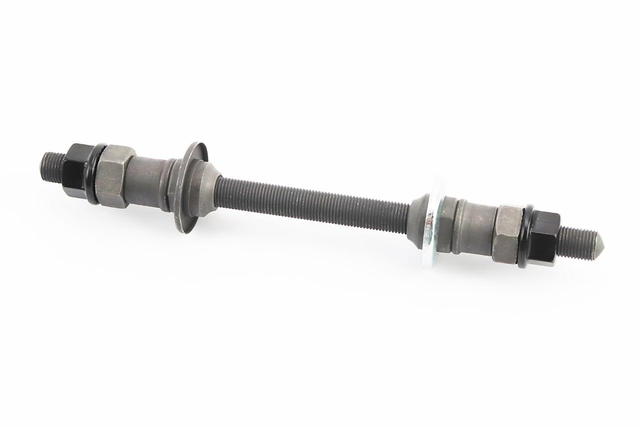 Вісь задня MTB M10х175мм, кріпл. гайка, чорна KT-262R, ВЕЛОЗАПЧАСТИНИ, SV-403276, фото 1