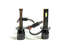 Комплект LED ламп S3 PRO H1 12 V 30 W chip 7035 CREE 6000 K радіатор із вентилятором, автоматичний контролер