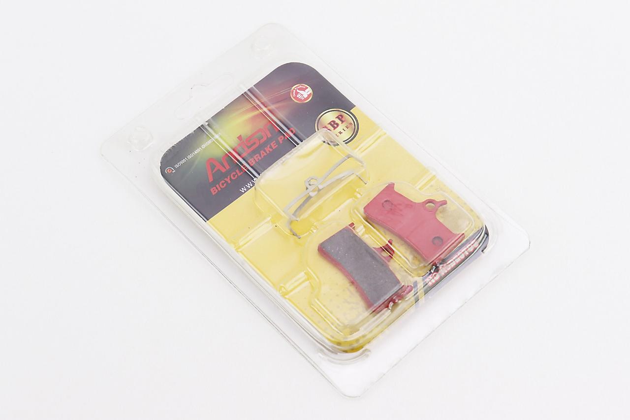 Гальмівні колодки Disk-brake (Shimano BR-M755, M755DH, XTR Pre-02, Grimeca system 8, Hope M4, Sram 9,0), червоні YL-1010,, фото 1