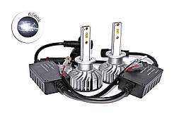 Комплект LED ламп F2 H3 6500K 9-32V радіатор з вентилятором (діод ZES)