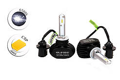 Комплект LED ламп S1 H27 6500 K 12-24 V з радіатором (діод CSP)
