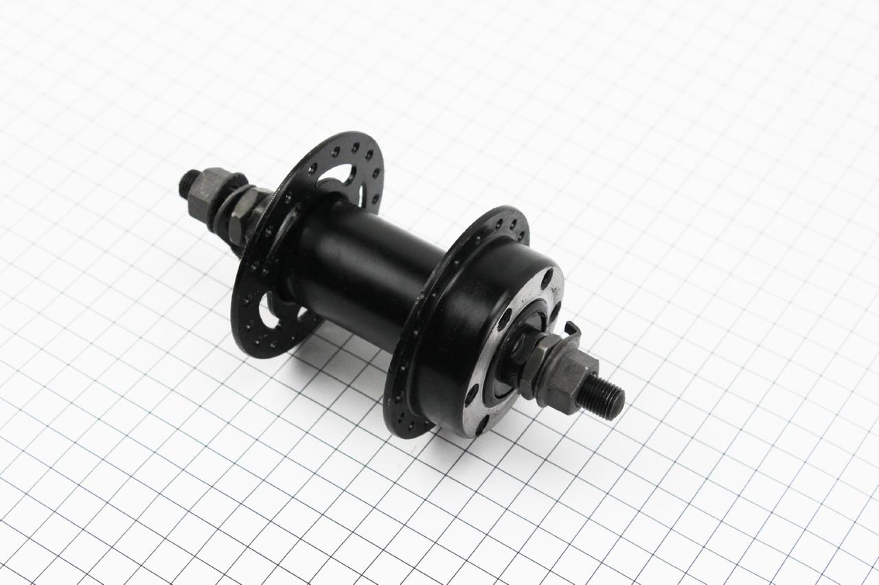Втулка передня MTB 14Gx36H, Disk-brake, кріпл. гайка, чорна SF-A25F, ВЕЛОЗАПЧАСТИНИ, SV-406916, фото 1