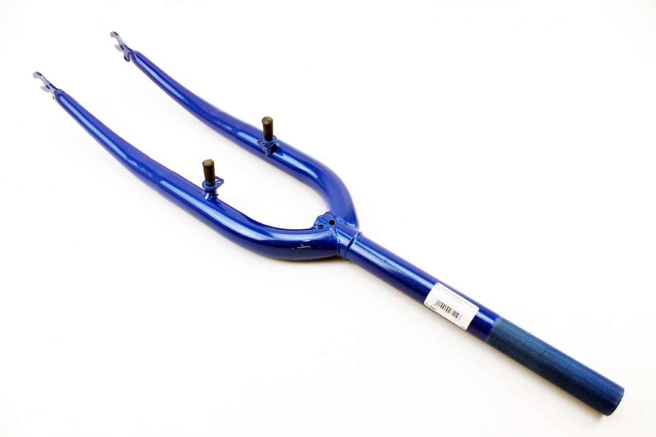 Вилка 26" з різьбою 1" (25,4мм), шток 240мм, V-brake, синя, ВЕЛОЗАПЧАСТИНИ, SV-403910, фото 1