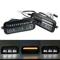 Комплект LED-підпарників DF-21 для Лада Нива 4х4 з динамічними поворотниками, DRL і функцією габаритів