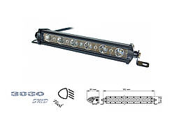 Фара робочого світла однорядна E-18W 6 світлодіодів 3030 розсіювальний світло (FLOOD)
