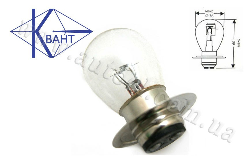 Лампа Квант 12V 50/40W P42d, фото 1