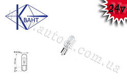Автомобільна лампа Квант T5 (W1,2W) 24 V 1,2 W W2x4,6d