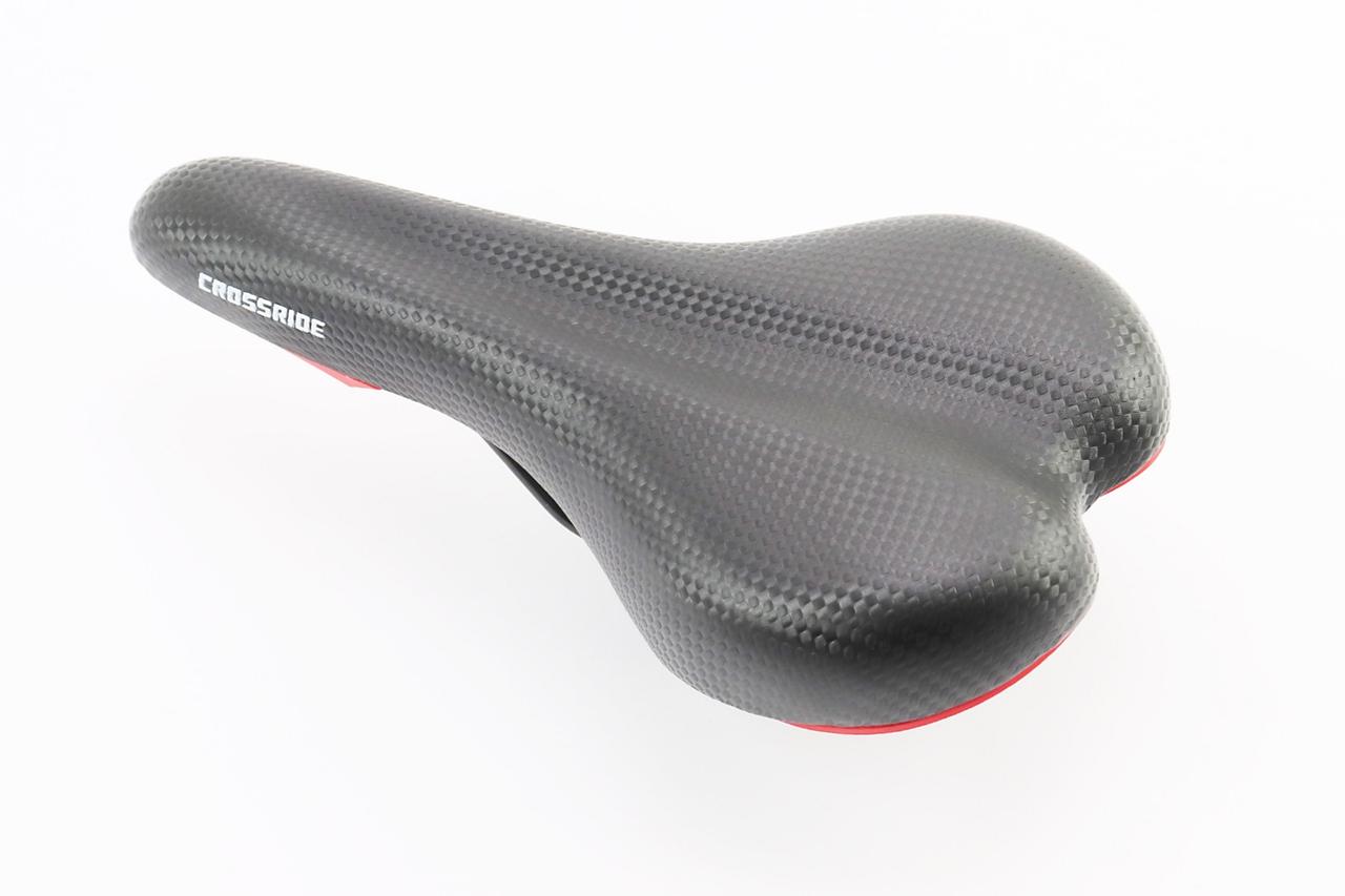 Сидіння MTB 260x140мм, "карбон" CROSSRIDE BSK-N063, ВЕЛОЗАПЧАСТИНИ, SV-411991, фото 1