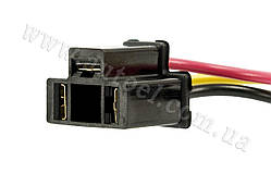 Патрон (роз'єм) під лампу H4 пластиковий прямий