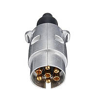 Роз'єм причепа тато 7 pin металевий з гумовим ущільнювачем