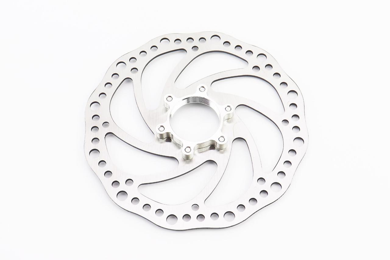 Гальмівний диск 160мм, кріпл. гайка, DR01, ВЕЛОЗАПЧАСТИНИ, SV-406083, фото 1