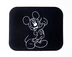 Автомобільний липкий Nano килимок 90х140 мм, чорний, малюнок монохром "Mickey Mouse"