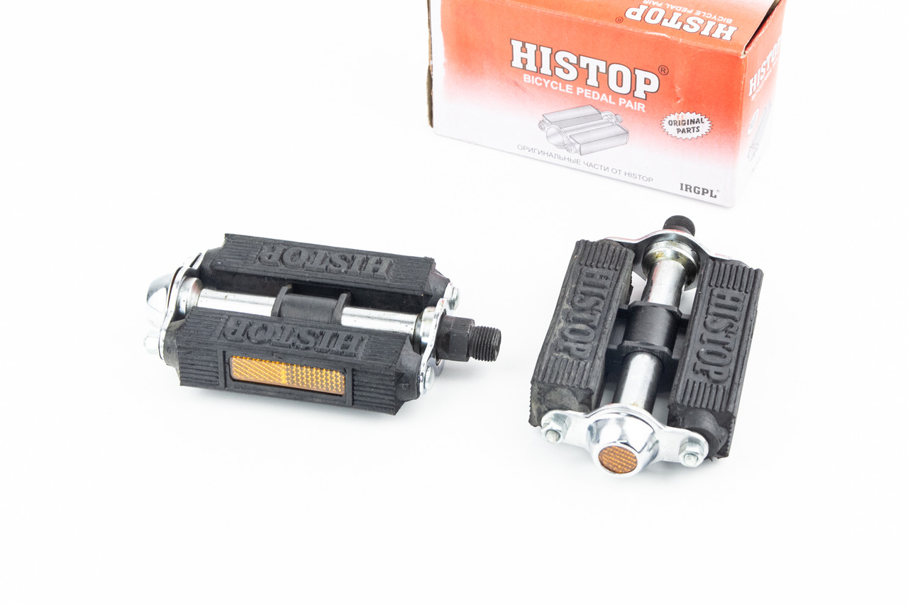 Педалі CITY 9/16" (130x75x32мм) метало-гумові "HISTOP", ВЕЛОЗАПЧАСТИНИ, SV-412229, фото 1