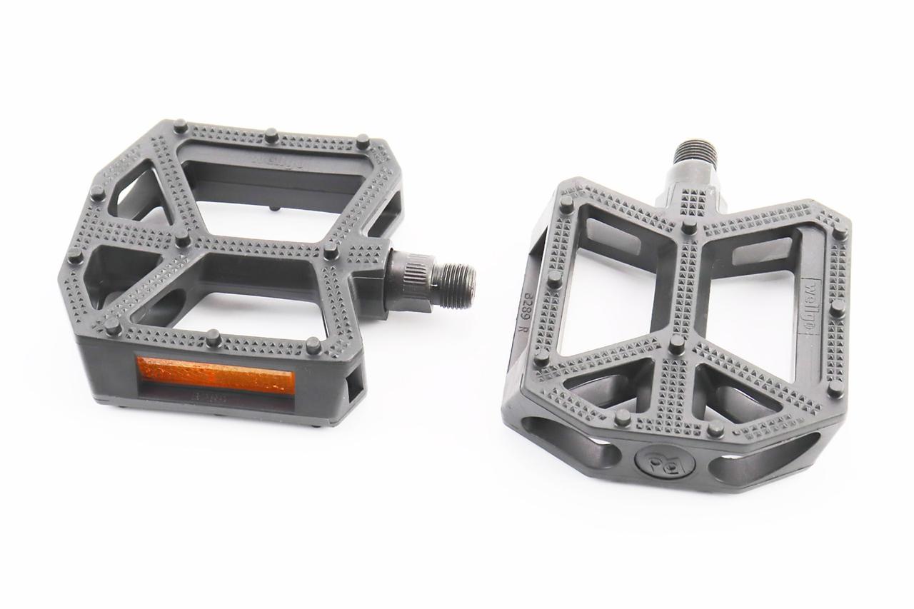 Педалі BMX 9/16" (109x96x30мм) пластикові, чорні B289DU, ВЕЛОЗАПЧАСТИНИ, SV-411139, фото 1