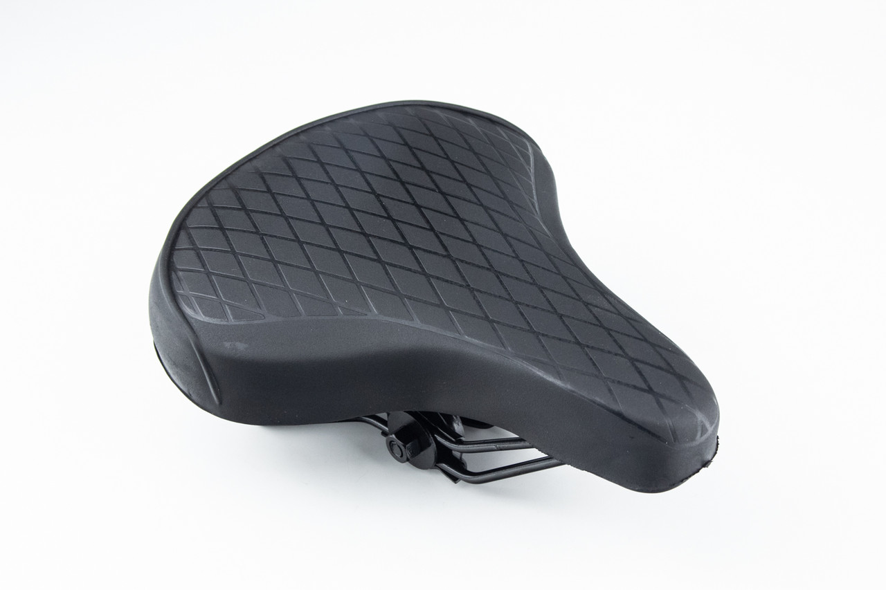 Сидіння ХВЗ 240x200мм, на металевій основі, чорне SD-7061, ВЕЛОЗАПЧАСТИНИ, SV-406261, фото 1