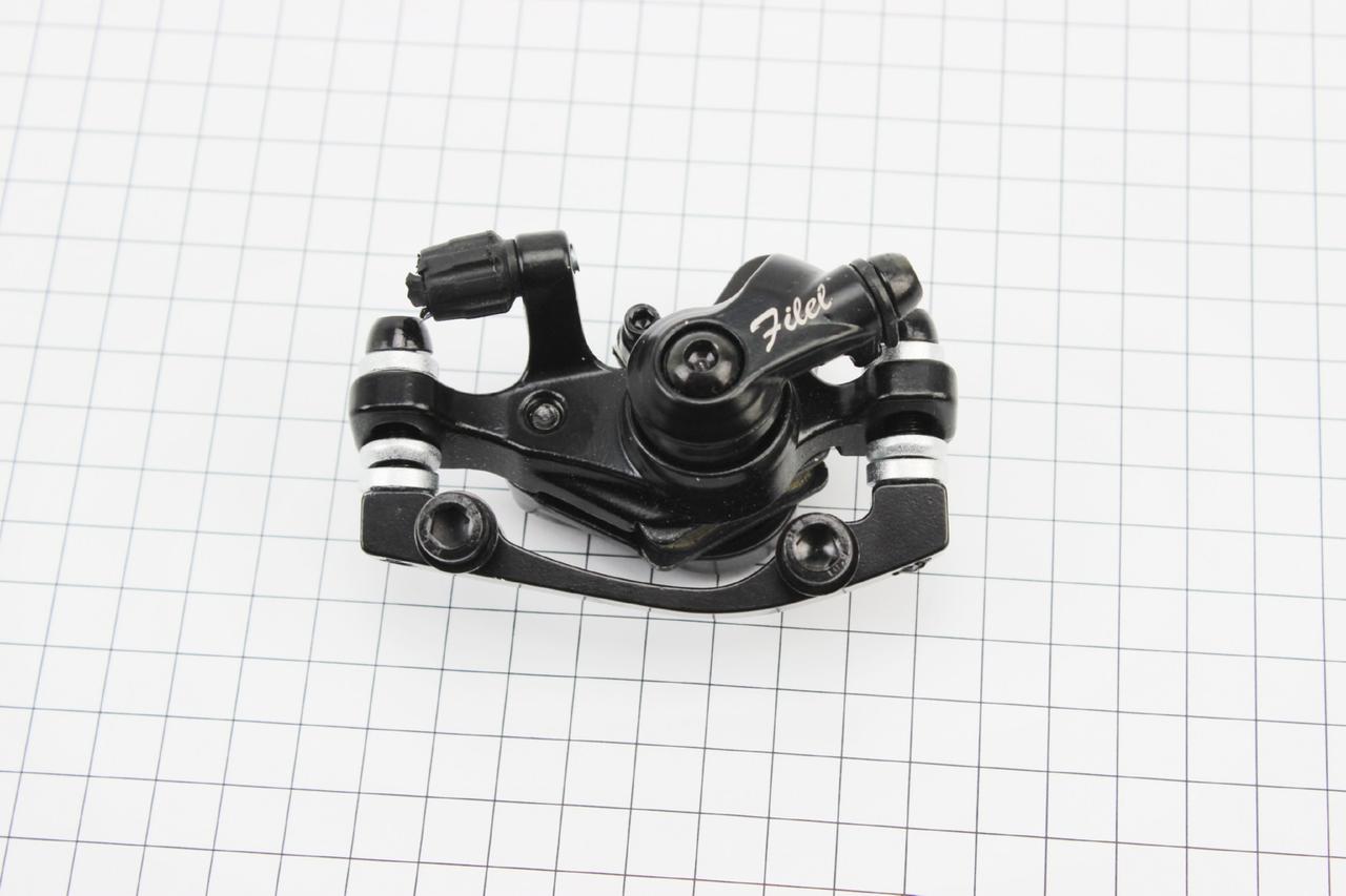 Гальмівний супорт передній (F160/R140мм), чорний, ВЕЛОЗАПЧАСТИНИ, SV-411524, фото 1