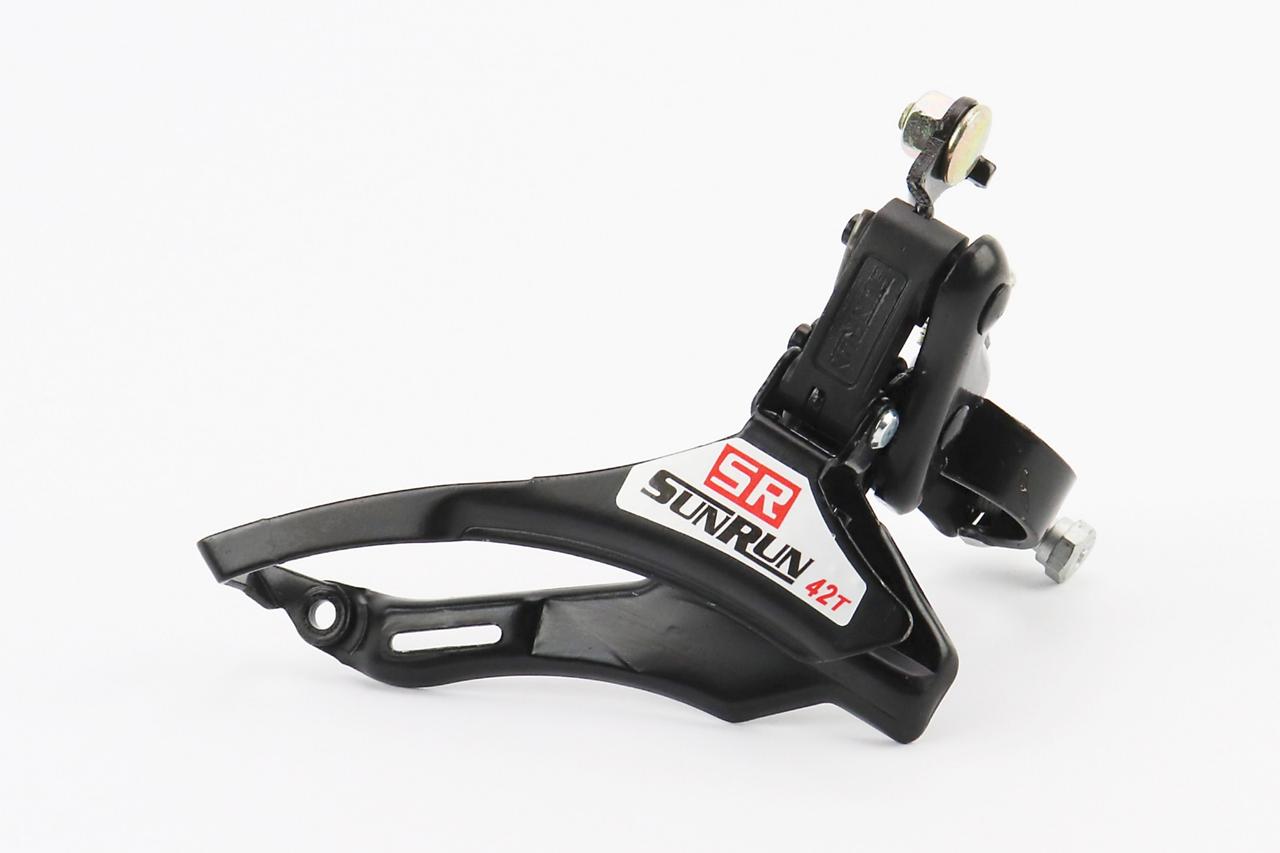 Перемикач ланцюга передній з нижньою тягою, кріпл. 28,6 мм, під зірку 42Т, чорний FD-QD-35, ВЕЛОЗАПЧАСТИНИ, SV-411836, фото 1