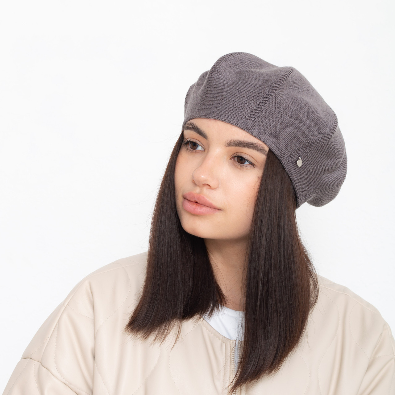 Берет Darcy 0159 баклажан