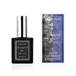 Парфумована вода для чоловіків «Transparent blue» Christian 25 ml K-25 № 114