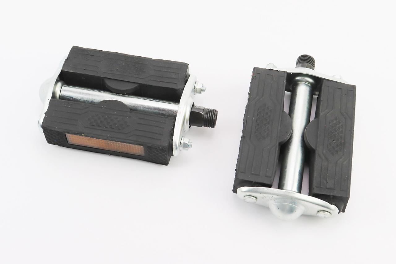 Педалі CITY 9/16" (124x75x25мм) метало-гумові, ВЕЛОЗАПЧАСТИНИ, SV-406110, фото 1