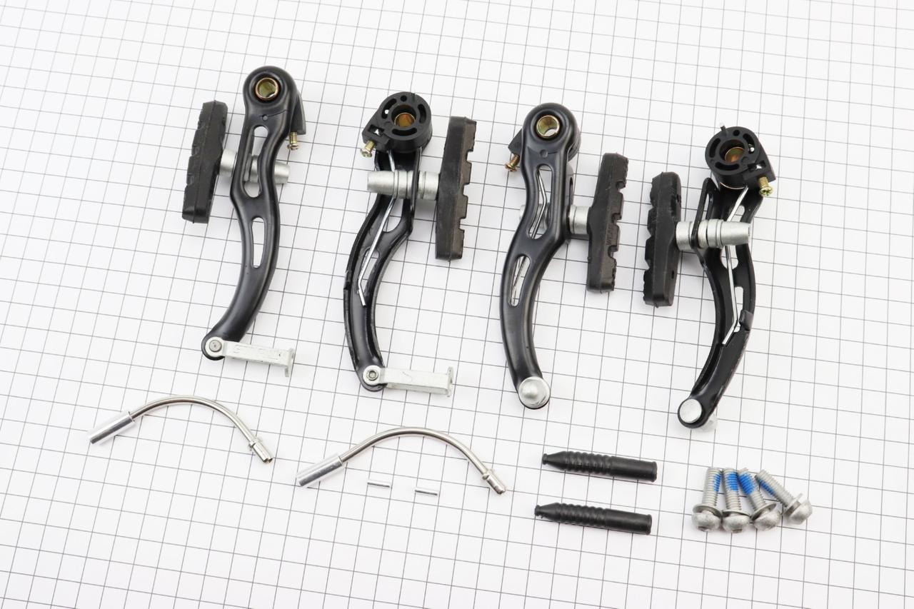 Гальмо V-brake 110мм (2 колеса), чорне СВ-117, ВЕЛОЗАПЧАСТИНИ, SV-411538, фото 1