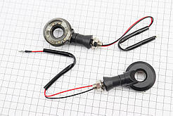 Поворотник діодний "БУБЛИК" з отвором, чорний, к-кт 2шт, ФАРИ, ПОВОРОТИ, SV-354624