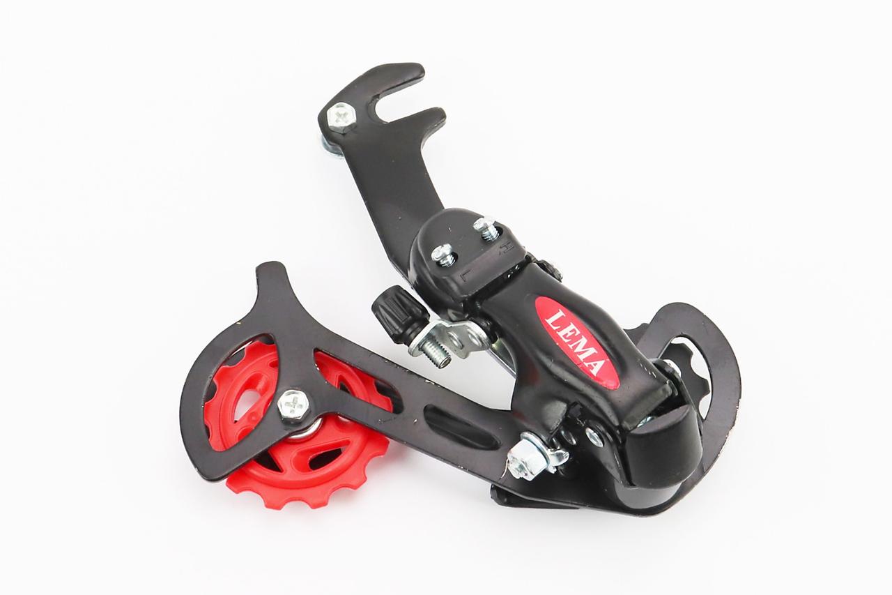 Перемикач ланцюга задній 6/7зв. кріпл. гачок, чорний, ВЕЛОЗАПЧАСТИНИ, SV-403306, фото 1