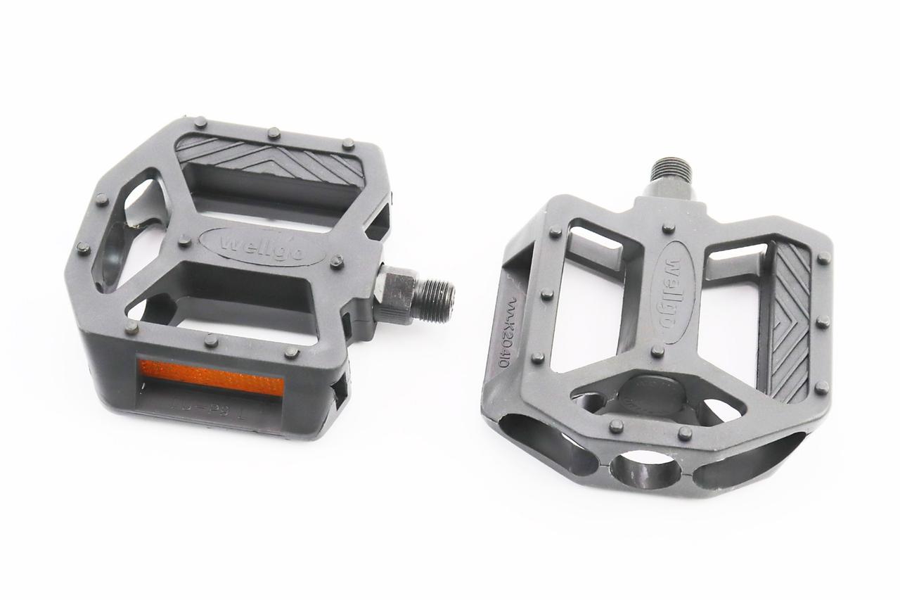 Педалі BMX 9/16" (108x105x28мм) пластикові, чорні LU-P9, ВЕЛОЗАПЧАСТИНИ, SV-411143, фото 1