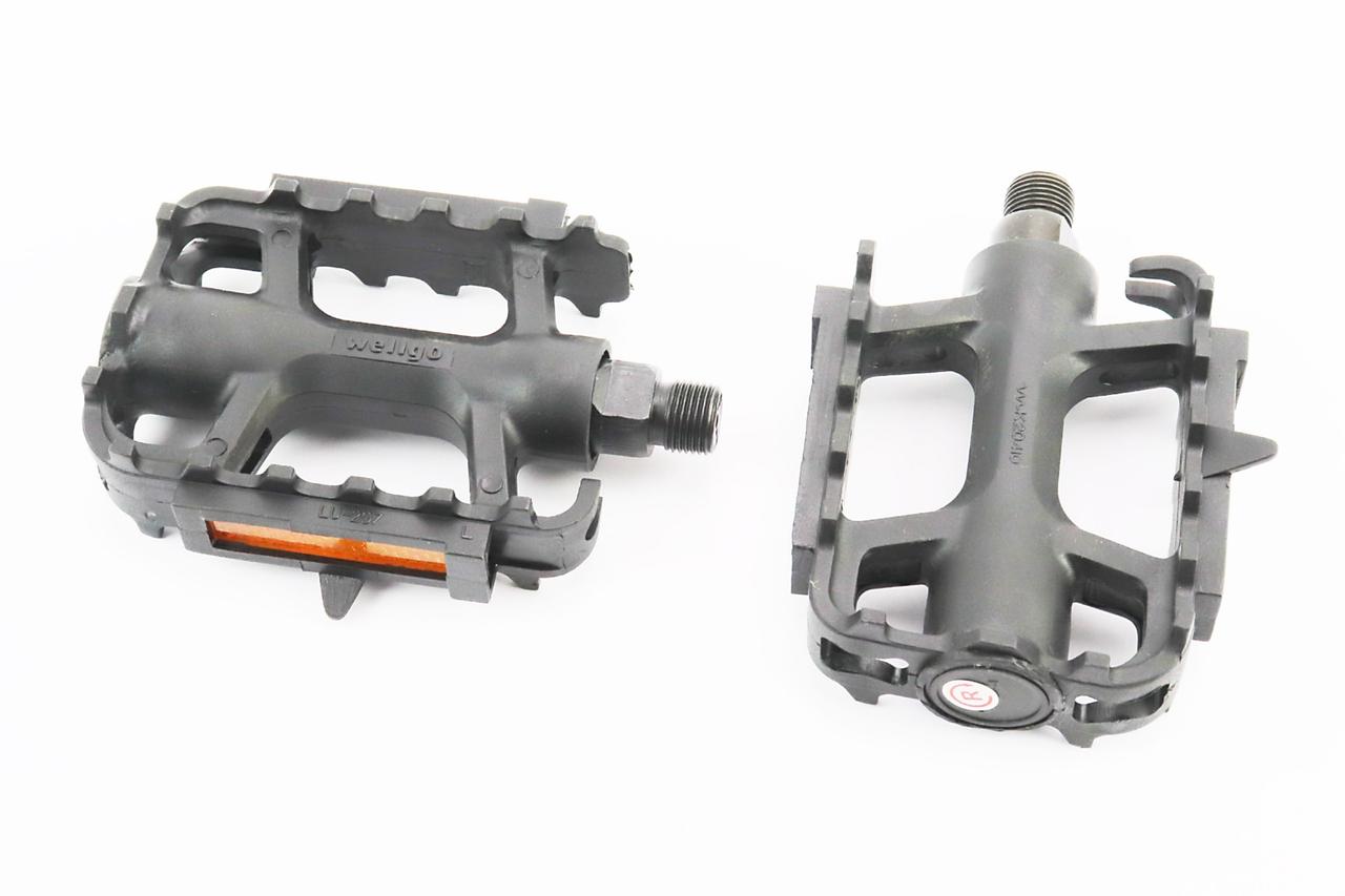 Педалі MTB 9/16" (106x80x26мм) пластикові, чорні LU-207, ВЕЛОЗАПЧАСТИНИ, SV-411136, фото 1