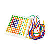 Набір "Мозаїка/шнурівка 2 в 1" (1 дошка, 150 фішок, 6 шнурків), фото 2
