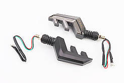 Поворотник діодний на гнучкій ніжці+габарит, білий LED "СТРІЛА", секвентальний, к-кт 2шт тип 2, ФАРИ, ПОВОРОТИ, SV-354207