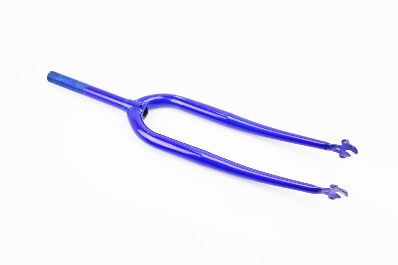 Вилка 28" з різьбою 1" (25,4мм), шток 200мм, синя (можливі подряпини, дефекти фарбування), ВЕЛОЗАПЧАСТИНИ, SV-406468, фото 1
