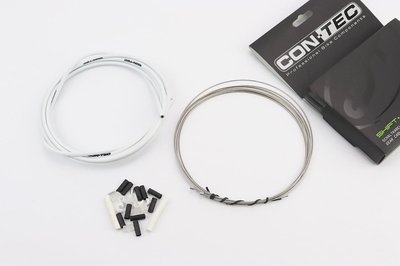 Перемикання комплект універсальний "ПОВНИЙ" (сорочка 4мм х 2,7м, троса Slick Stainless 2000/2300мм, ковпачки, кінцівки, фіксатори,, фото 1