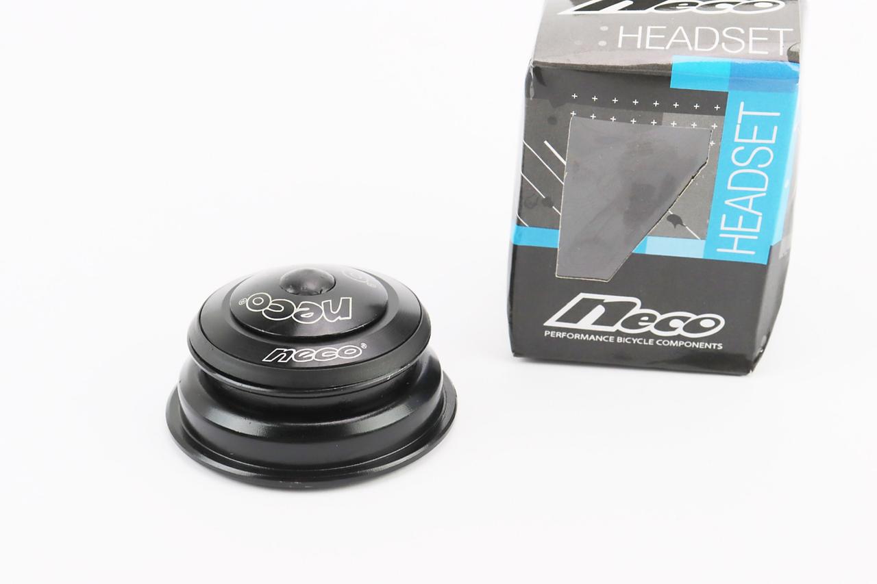 Кермова колонка 1-1/8"x1,5" (44/28,6x55/40мм) безрізьбової вилки, напівінтегрована, чорна H156, ВЕЛОЗАПЧАСТИНИ, SV-411712, фото 1