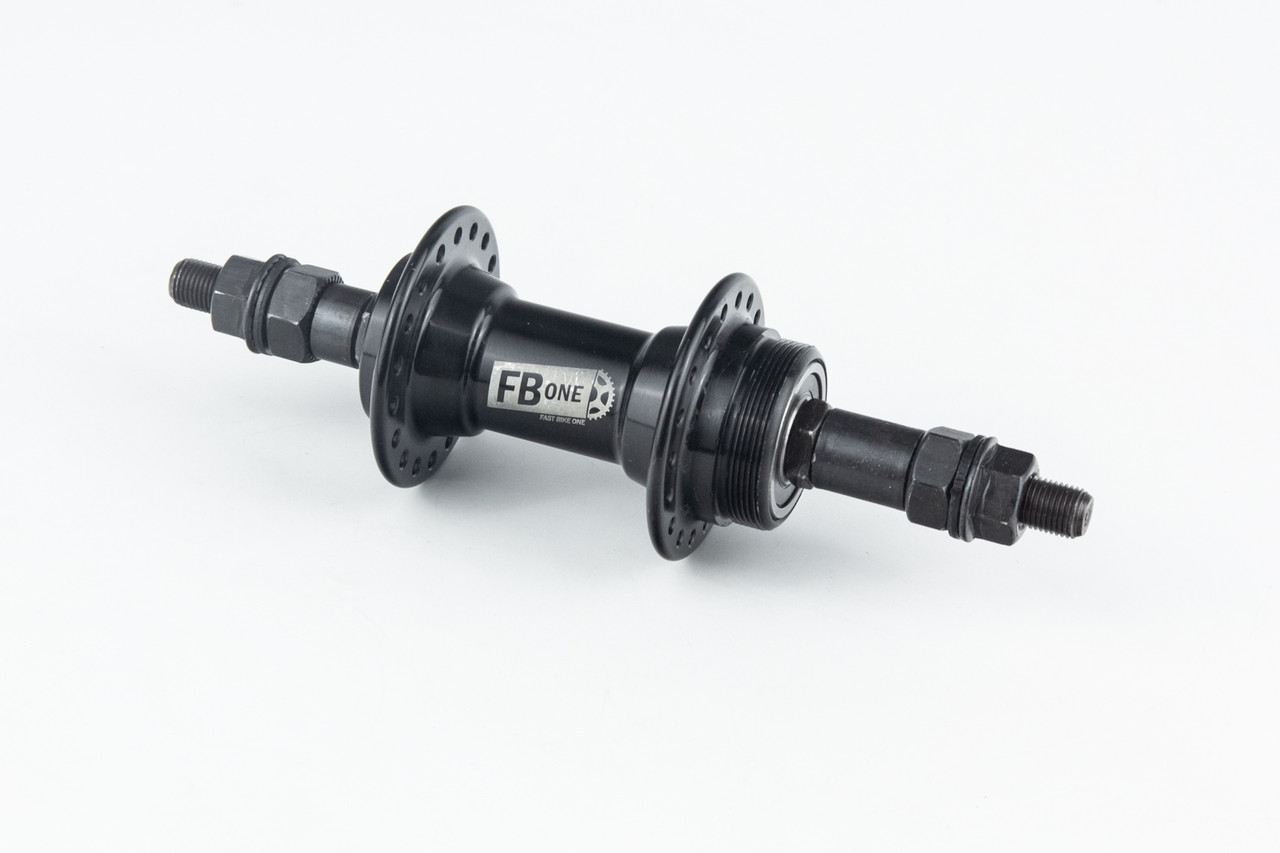 Втулка задня MTB алюмінієва 14Gx36H під вільнобіг, V-brake, 2 пром-підшипники 6200 2RS, кріпл. гайка, чорна RH-201,, фото 1