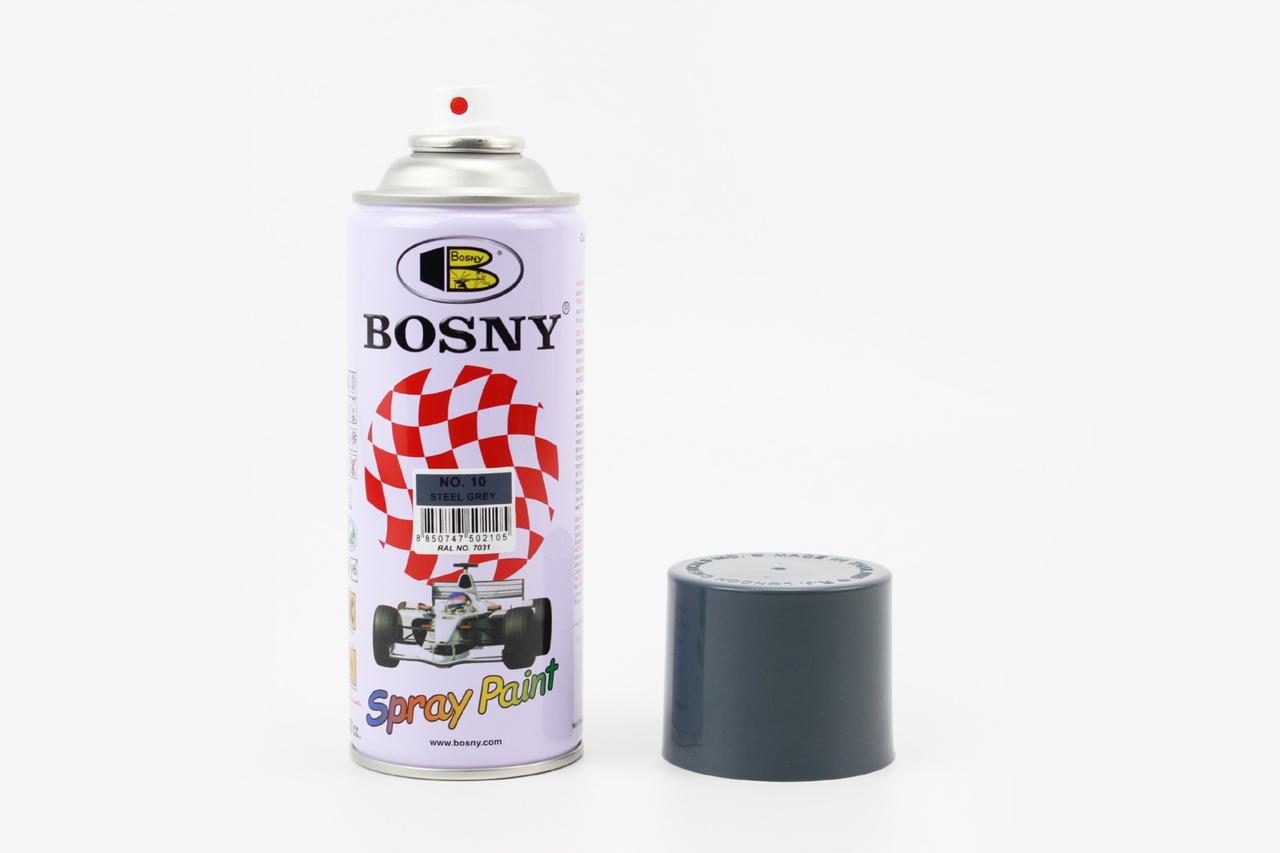 Фарба акрилова, темно-сірий, аерозоль 400ml (№10), МОТОХІМІЯ, SV-304245