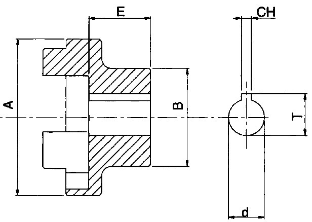 розміри напівмуфти ND108Q3U