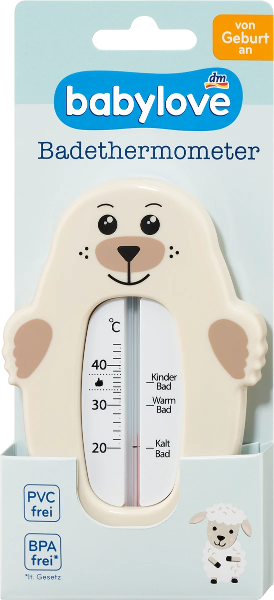 Термометр дитячий Babylove для купання бежевий, 1 шт, фото 1