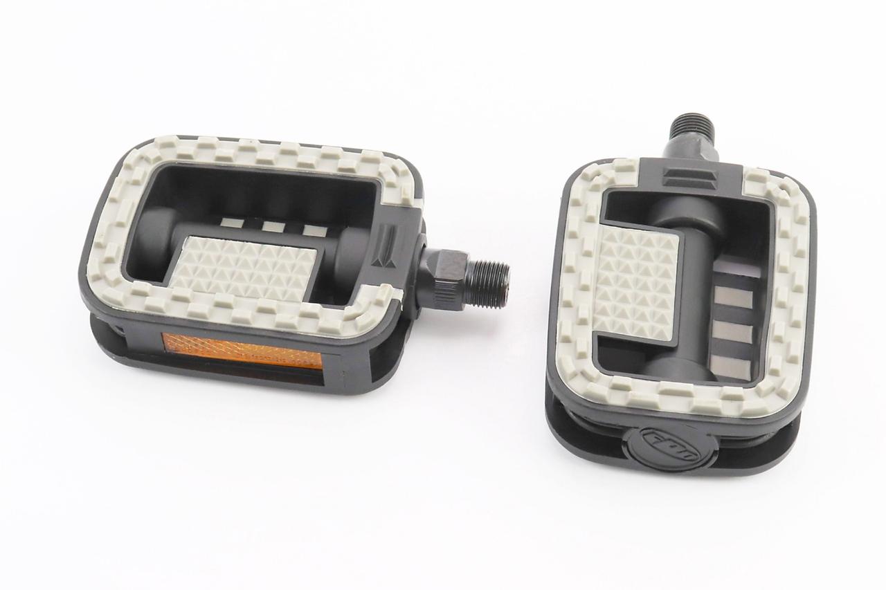 Педалі CITY 9/16" (110x74x27мм) пластикові, чорно-сірі, NW-96D, ВЕЛОЗАПЧАСТИНИ, SV-403742, фото 1