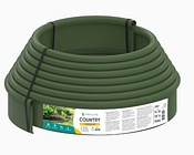 Бордюр садовий пластиковий Country Premium H110 оливковий 10 м