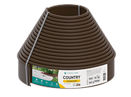 Бордюр садовий пластиковий Country Standard H100 коричневий 15 м