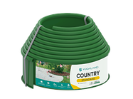 Бордюр садовий пластиковий Country Standard H100 зелений 6 м