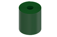 Смуга бордюрна пластикова Н200 зелена 9 м