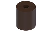 Смуга бордюрна пластикова Н200 коричнева 9 м