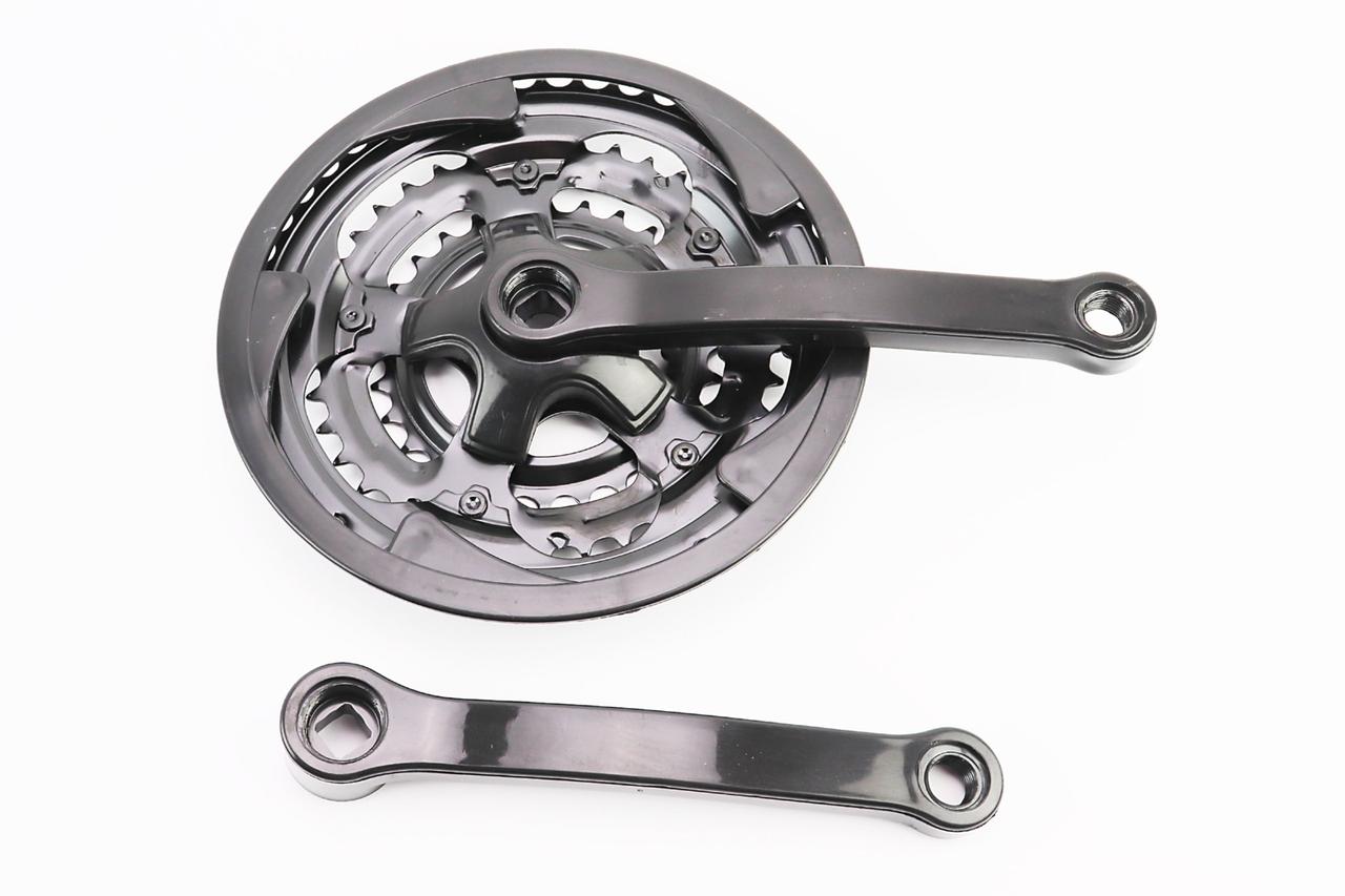 Шатуни "квадрат" 170мм, 48.38.28T MTB, чорні "вузький" BL 01, ВЕЛОЗАПЧАСТИНИ, SV-403252, фото 1